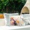 Elegant Blooms Collage Design by Irena Orlov Outdoor Printed Pillow